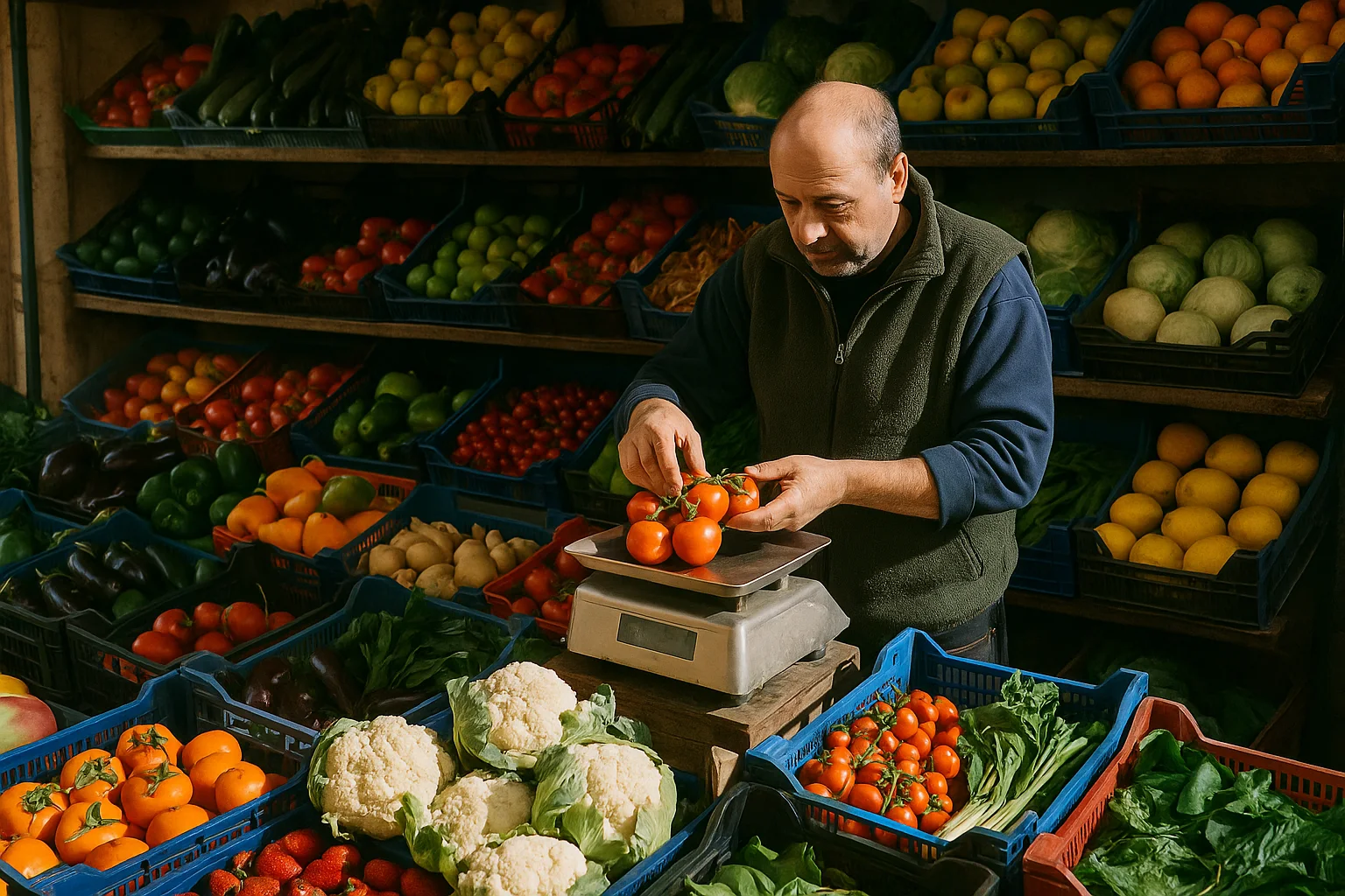 Il tuo banco di frutta e verdura, sempre fresco